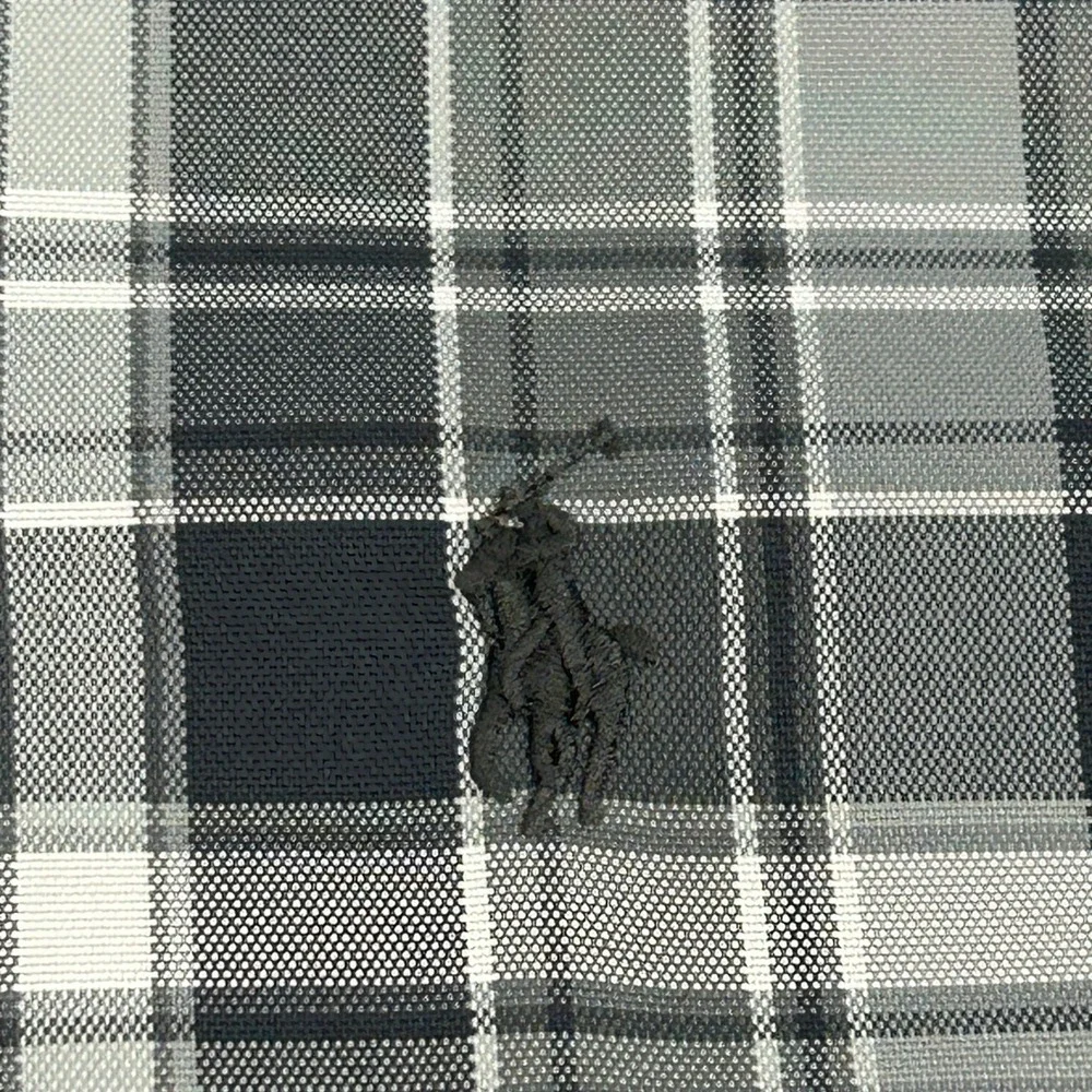 Polo Ralph Lauren Performance Shirt Mens 2XB Gray Plaid Long Sleeve Button Down